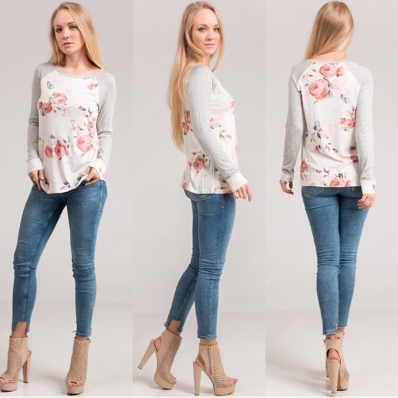 LAST ONE 🌻 Vintage Raglan Floral Top - Picture 8 of 8